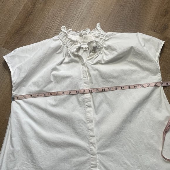 Tuckernuck White Ruffle Neck Blouse - Picture 6 of 10